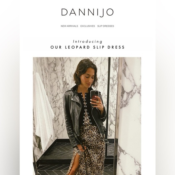 DANNIJO Leopard Slip Dress - Picture 3 of 3